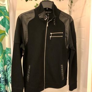 Men’s International Concepts Fire Knit Moto Jacket